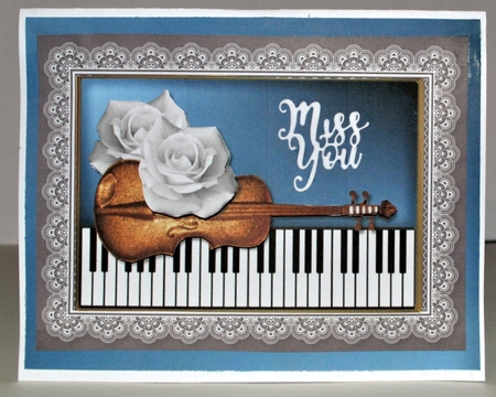 Dusky Lace Inlay Frame 6x8 by Kristina Norbat