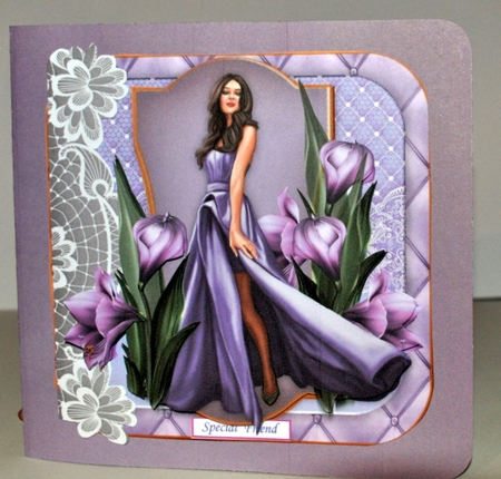 Beautiful Lady & Amaryllis Mini Kit by Kristina Norbat