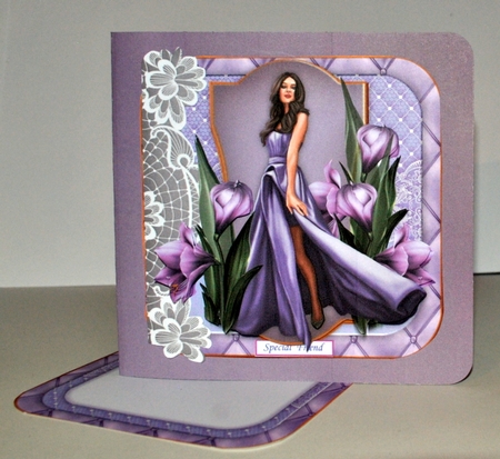 Beautiful Lady & Amaryllis Mini Kit by Kristina Norbat
