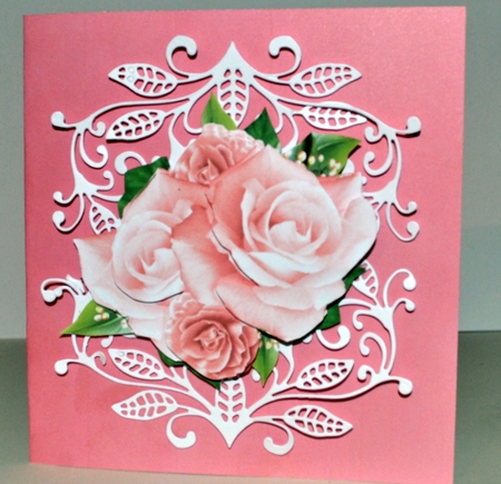 CU Pink Pastel Roses  & Butterfly by Kristina Norbat