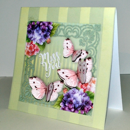 Elegant Hortensias & Butterflies by Kristina Norbat
