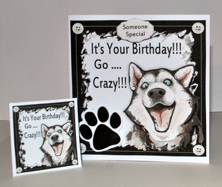 Its Your Birthday! Husky! 8x8 by Kristina Norbat