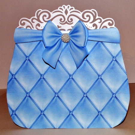 Blue Hues Quilted Background by Kristina Norbat