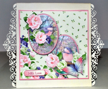 Two Little Birds - Decoupage Card Mini Kit by Kristina Norbat
