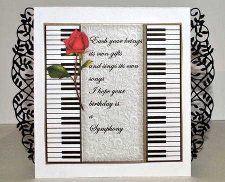 Life is music quick card Insert 2 with verse by Kristina Norbat