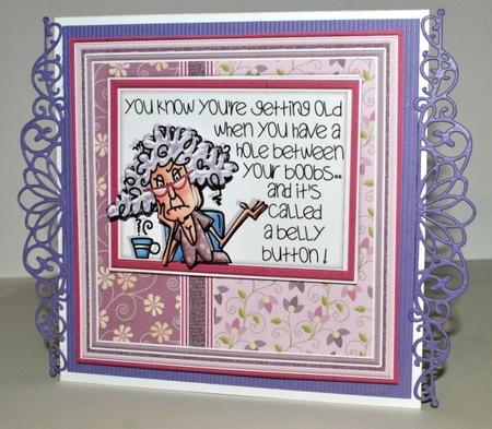 STELLA HOLE BETWEEN YOUR BOOBS 5x5 Humorous Decoupage Sheet by Kristina Norbat