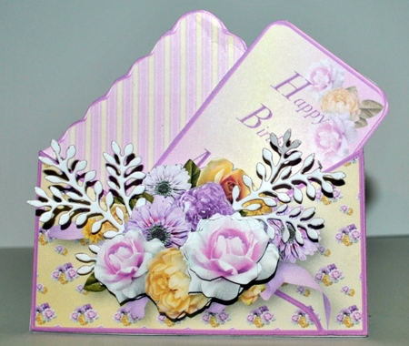 Summer Flowers - Stand-up Envelope Card Mini Kit by Kristina Norbat