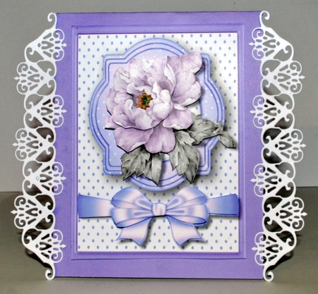 Beautiful Lilac rose and Wrap bow  by Kristina Norbat