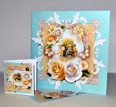 Soft Yellow Shabby Chic Bouquet Mini Kit by Kristina Norbat