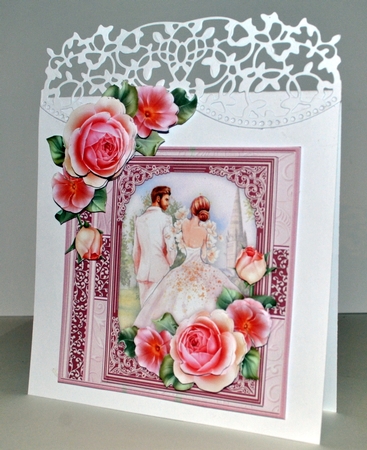 WEDDING DAY BRIDE & GROOM 7.5 Decoupage & Insert Bumper Kit  by Kristina Norbat