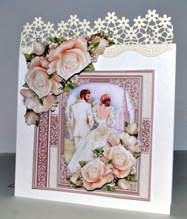 WEDDING DAY BRIDE & GROOM 7.5 Decoupage & Insert Bumper Kit  by Kristina Norbat