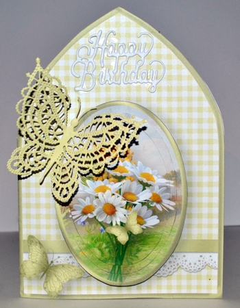 Fresh as a Daisy Arched Card Mini Kit by Kristina Norbat