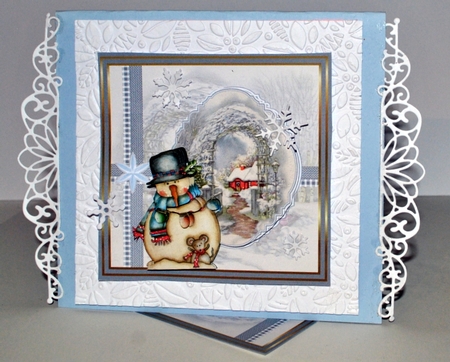 Snowman at the gate by Kristina Norbat