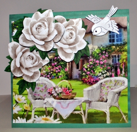 CU Vintage White Roses by Kristina Norbat