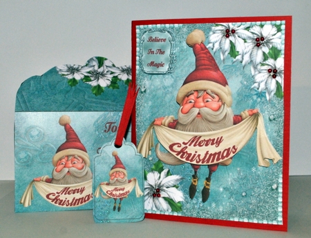 Santa Wishing You A Merry Christmas by Kristina Norbat