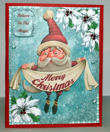 Santa Wishing You A Merry Christmas by Kristina Norbat