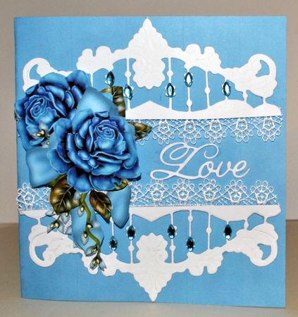 Corsage Vintage Blue Roses CU Designer Resources by Kristina Norbat