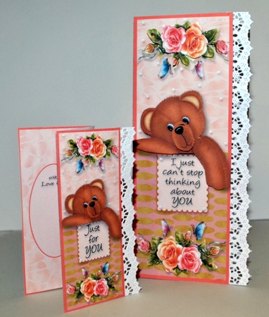 All in One Teddy Card with Small Gift Card by Kristina Norbat