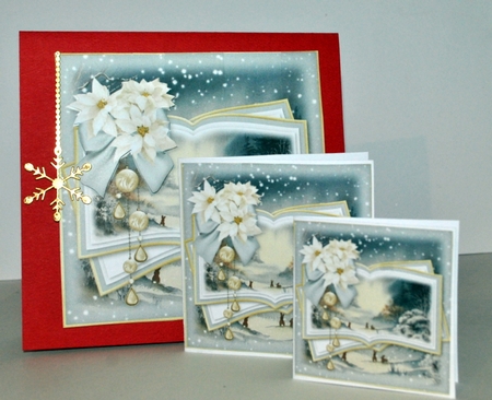 Winter Bunny Scene Toppers by Kristina Norbat