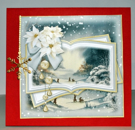 Winter Bunny Scene Toppers by Kristina Norbat