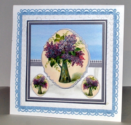Vase of violets by Kristina Norbat