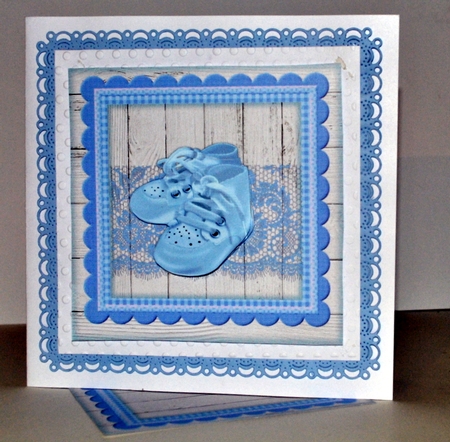 Baby Boy Shoes  7x7 Quick card by Kristina Norbat