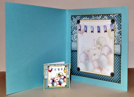 Teddies Birthday Balloons Card Kit by Kristina Norbat