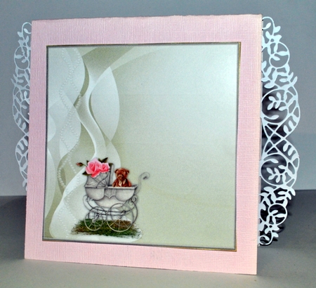 Antique Baby Carriage Card Insert 2 by Kristina Norbat
