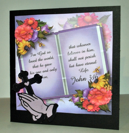 Psalm John 3:16 - Open Book by Kristina Norbat