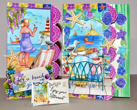 Beauty and the Beach Quick Cards by Kristina Norbat