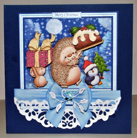 CUTE MICE & PALS 7.5 Christmas Decoupage & Inserts Bumper Kit by Kristina Norbat