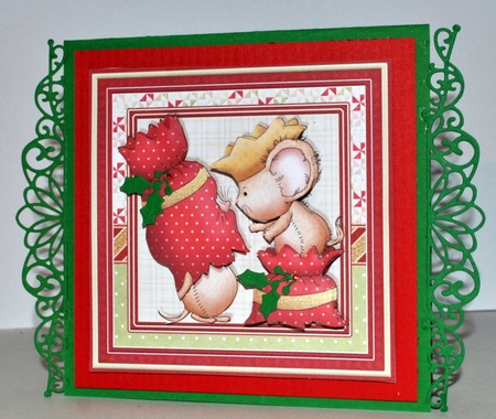 CUTE MICE & PALS 7.5 Christmas Decoupage & Inserts Bumper Kit by Kristina Norbat