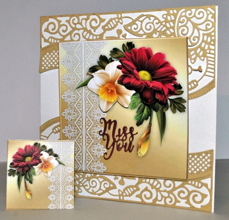 Beautiful Flowers Quick Card Topper by Kristina Norbat