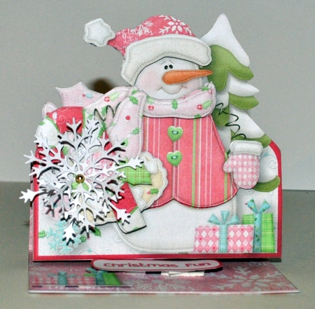 Presents from Snowman - Easel Card Mini Kit by Kristina Norbat