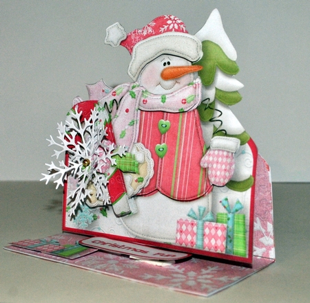 Presents from Snowman - Easel Card Mini Kit by Kristina Norbat