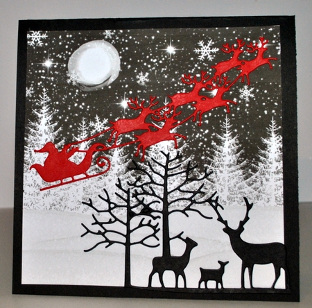 Winter Wonderland Moonlight Backgrounds by Kristina Norbat
