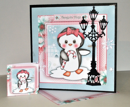 Penguin with Candy Cane Mini Kit by Kristina Norbat