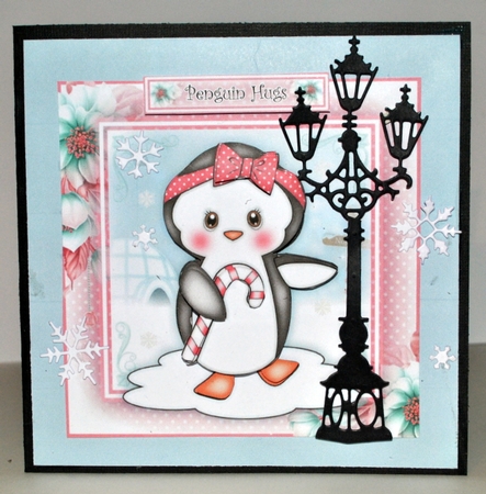 Penguin with Candy Cane Mini Kit by Kristina Norbat