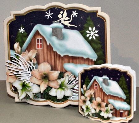 A Country Christmas - Shaped Card Mini Kit by Kristina Norbat