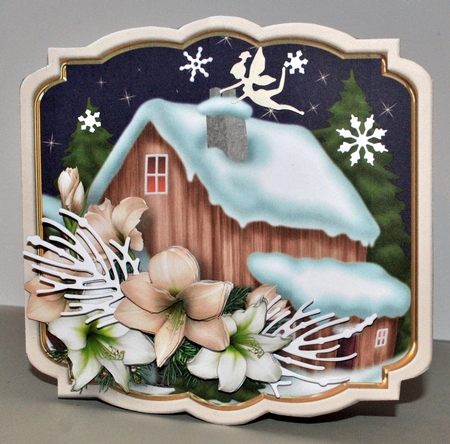 A Country Christmas - Shaped Card Mini Kit by Kristina Norbat