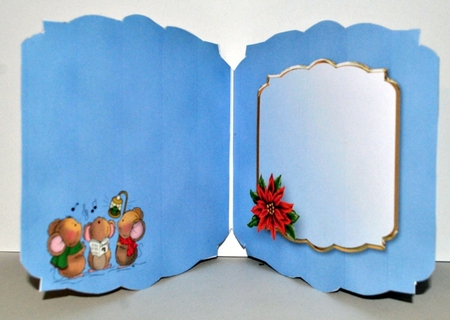 Christmas Mouse Choir - Shaped Card Mini Kit by Kristina Norbat