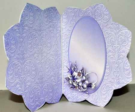 Fields of Snow - Petal Shaped Card Mini Kit by Kristina Norbat