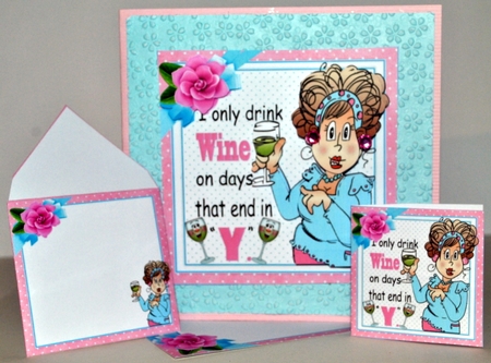 7x7 Sue drinks wine mini kit by Kristina Norbat