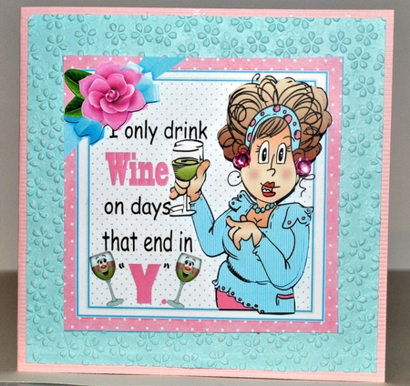 7x7 Sue drinks wine mini kit by Kristina Norbat