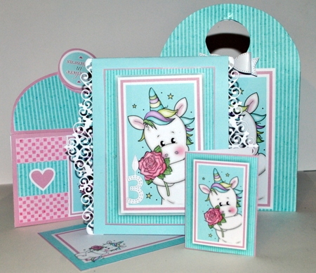 Unicorn with Rose Gift Set with Ages 1 to 8 Years by Kristina Norbat
