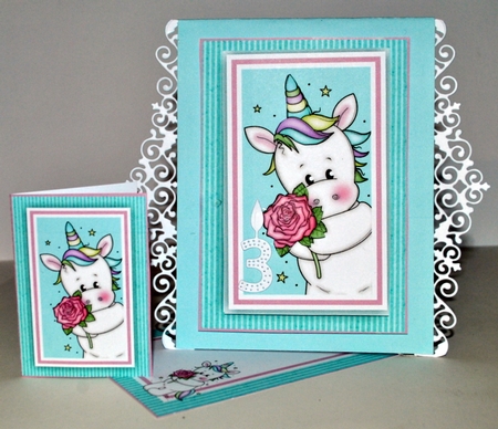 Unicorn with Rose Gift Set with Ages 1 to 8 Years by Kristina Norbat