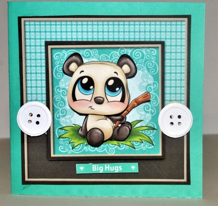 Adorable little panda mini kit by Kristina Norbat