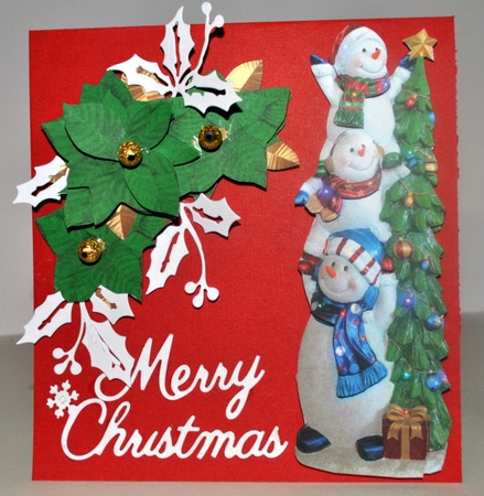 Snowman Pile Decoupage by Kristina Norbat