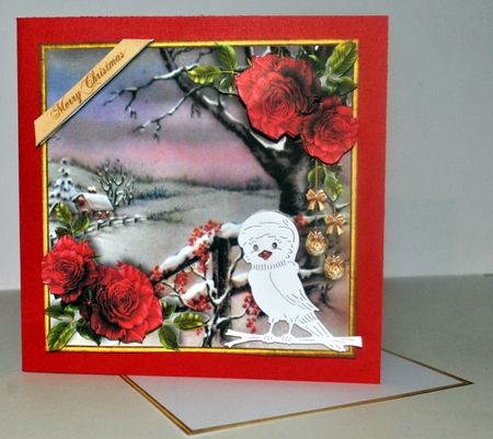 Christmas Roses in Red by Kristina Norbat