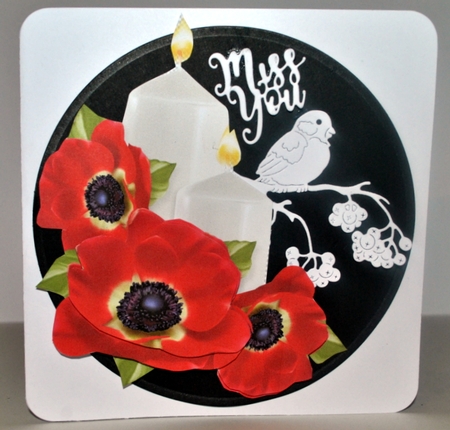 Poppies and Candles Decoupage by Kristina Norbat